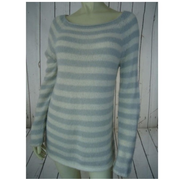 J. Crew Sweater M Sheer Pullover AcrylicMohairWool - Picture 6 of 7